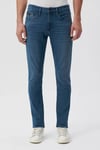 James Pamuklu Normal Bel Skinny Dar Paça Jeans Erkek Kot Pantolon 0042485186 KOYU MAVİ