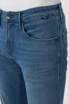 James Pamuklu Normal Bel Skinny Dar Paça Jeans Erkek Kot Pantolon 0042485186 KOYU MAVİ