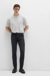James Pamuklu Skinny Fit Normal Bel Dar Paça Jeans Erkek Kot Pantolon 0042490647 ANTRASİT