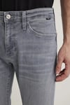 James Pamuklu Skinny Fit Normal Bel Dar Paça Jeans Erkek Kot Pantolon 0042489350 GRİ