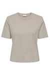 Jdy Jdyrex % 100 Pamuk Regular Fit Yuvarlak Yaka Kadın T Shirt 15344612 TAŞ
