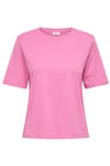 Jdy Jdyrex % 100 Pamuk Regular Fit Yuvarlak Yaka Kadın T Shirt 15344612 PEMBE