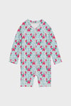 Jimmy Long Sleeve Desenli Uv Korumalı Erkek Çocuk Mayo SM2681001302 AÇIK MAVİ