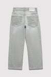 Jımmy Pamuklu Loose Fit Normal Bel Düz Paça Jeans Erkek Çocuk Kot Pantolon 6011190-A2947 AÇIK GRİ