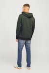 Jjalvis Pamuklu Relaxed Fit Kapüşonlu Yaka Erkek Sweat 12256848 YEŞİL
