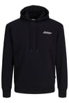 Jjbeau Pamuklu Regular Fit Kapüşonlu Erkek Sweat 12268436 SİYAH