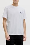 Jjbrandon Pamuklu Regular Fit Logolu Bisiklet Yaka Erkek T Shirt 12288113 BEYAZ