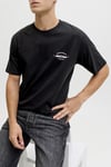 Jjbrandon Pamuklu Regular Fit Logolu Bisiklet Yaka Erkek T Shirt 12288113 SİYAH