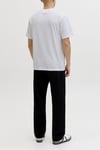 Jjbrandon Pamuklu Regular Fit Logolu Bisiklet Yaka Erkek T Shirt 12288113 BEYAZ