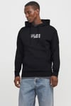 Jjcorp Pamuklu Logolu Regular Fit Kapüşonlu Erkek Sweat 12268422 SİYAH