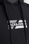 Jjcorp Pamuklu Logolu Regular Fit Kapüşonlu Erkek Sweat 12268422 SİYAH