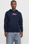 Jjcorp Pamuklu Logolu Regular Fit Kapüşonlu Erkek Sweat 12268422 LACİVERT