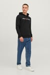 Jjecorp Old Logo Regular Kapüşonlu  12137054 Erkek Sweat 1213-7054 SİYAH