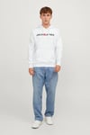 Jjecorp Old Logo Regular Kapüşonlu  12137054 Erkek Sweat 1213-7054 BEYAZ