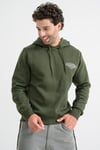 Jjmakoto Pamuk Karışımlı Regular Fit Baskılı Kapüşon Yaka Erkek Sweat 12278606 KOYU YEŞİL