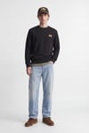 Jjrush Pamuklu Bisiklet Yaka Erkek Sweat 12298426 SİYAH