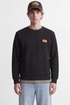 Jjrush Pamuklu Bisiklet Yaka Erkek Sweat 12298426 SİYAH