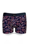 John Frank Desenli Pamuklu Erkek Boxer JFBUC147 LACİVERT