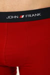 John Frank Logolu Pamuklu Erkek Boxer JFB111 KIRMIZI