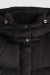 Kaiptoneli Regular Fit Kapüşonlu Kadın Mont 003HB-0000 SİYAH