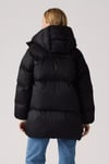 Kaiptoneli Regular Fit Kapüşonlu Kadın Mont 003HB-0000 SİYAH