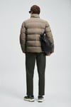 Kapitoneli Comfort Fit Dik Yaka Şişme Erkek Mont 112120258 TOPRAK