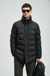 Kapitoneli Comfort Fit Dik Yaka Şişme Erkek Mont 112120255 SİYAH