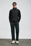 Kapitoneli Regular Fit Dik Yaka Erkek Mont 112120244 SİYAH