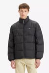 Kapitoneli Regular Fit Dik Yaka Erkek Mont A8568-0000 SİYAH