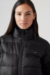 Kapitoneli Regular Fit Dik Yaka Kadın Mont A8320-0000 SİYAH
