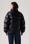 Kapitoneli Regular Fit Dik Yaka Kadın Mont 003FV-0002 SİYAH