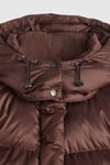Kapitoneli Regular Fit Kapüşonlu Kadın Mont 003MD-0006 KAHVE