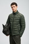 Kapitoneli Relaxed Fit Dik Yaka Erkek Mont 112120245 YEŞİL