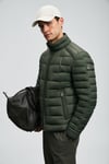 Kapitoneli Relaxed Fit Dik Yaka Erkek Mont 112120245 YEŞİL