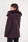 Kapitoneli Slim Fit Çıkarılabilir Kapüşonlu Kadın Mont 497MARA MÜRDÜM