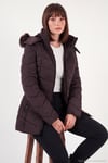 Kapitoneli Slim Fit Çıkarılabilir Kapüşonlu Kadın Mont 497MARA MÜRDÜM