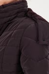 Kapitoneli Slim Fit Çıkarılabilir Kapüşonlu Kadın Mont 497MARA MÜRDÜM