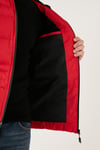Kapüşonlu Cepli Slim Fit Şişme Erkek Mont 6490001 KIRMIZI