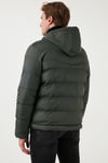 Kapüşonlu Cepli Slim Fit Şişme Erkek Mont 6490001 HAKİ