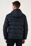 Kapüşonlu Cepli Slim Fit Şişme Erkek Mont 6490001 LACİVERT