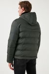 Kapüşonlu Cepli Slim Fit Şişme Erkek Mont 6490001 HAKİ