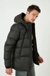 Kapüşonlu Suya ve Rüzgara Dayanıklı Soğuk Geçirmez Slim Fit Erkek Mont 5717101 HAKİ