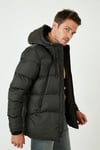 Kapüşonlu Suya ve Rüzgara Dayanıklı Soğuk Geçirmez Slim Fit Erkek Mont 5717101 HAKİ