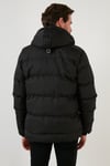 Kapüşonlu Suya ve Rüzgara Dayanıklı Soğuk Geçirmez Slim Fit Erkek Mont 5717101 SİYAH