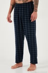 Kareli Yumuşak Dokulu Regular Fit Uzun Kollu Erkek Pijama Takımı 609611060 LACİVERT