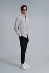 Karl % 100 Keten Slim Fit Chino Erkek Pantolon 111190328 SİYAH