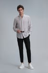 Karl % 100 Keten Slim Fit Chino Erkek Pantolon 111190328 SİYAH