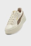 Karmen II Animal Flair Logolu Platform Taban Sneaker Kadın Ayakkabı 40264501 Krem-Leopar
