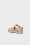 Kaymayı Önleyen Flex Foam Cırtlı Unisex Çocuk Sandalet S10271 Fil Dişi