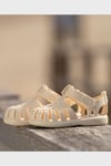 Kaymayı Önleyen Flex Foam Cırtlı Unisex Çocuk Sandalet S10271 BEJ